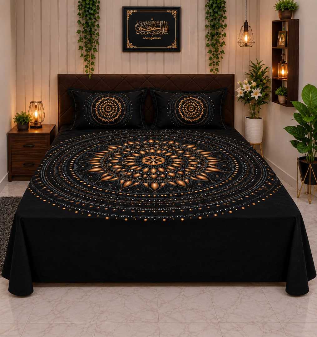 Premium,Cotton,Panel,Bed,Sheet