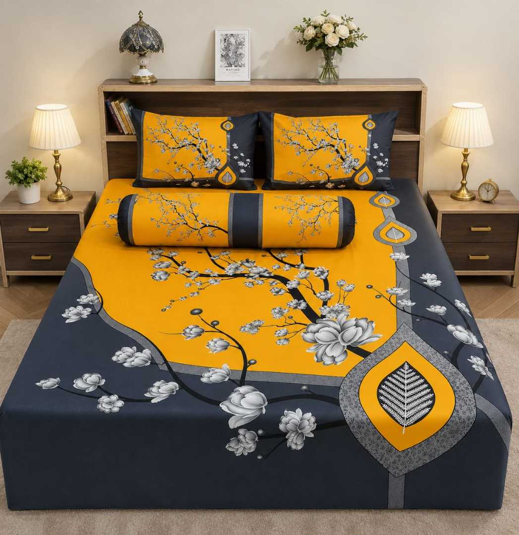 Premium,Cotton,Panel,Bed,Sheet