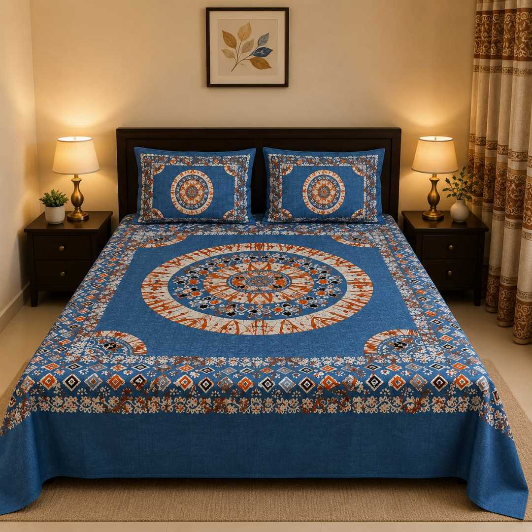 Premium,Cotton,Panel,Bed,Sheet