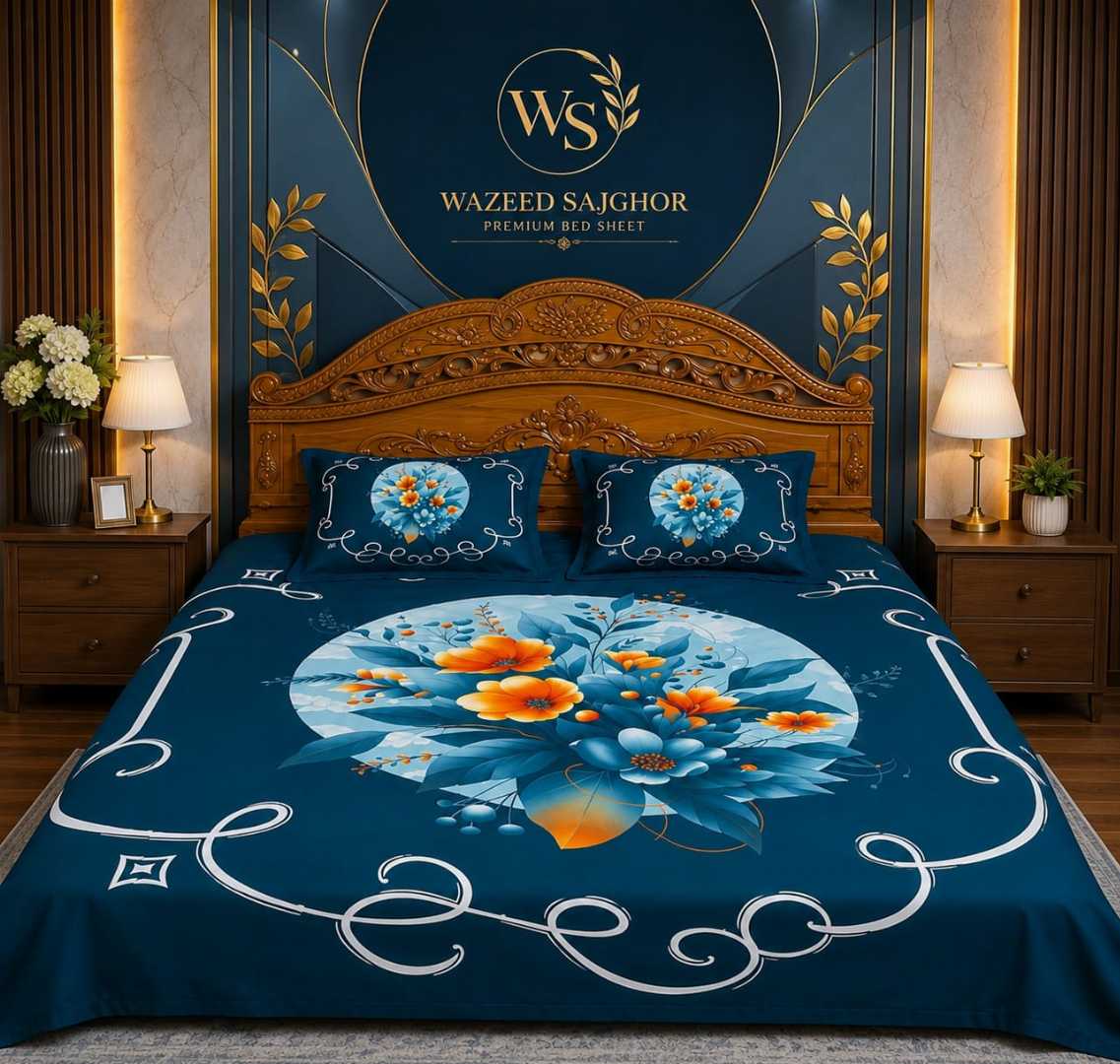 Premium,Cotton,Panel,Bed,Sheet