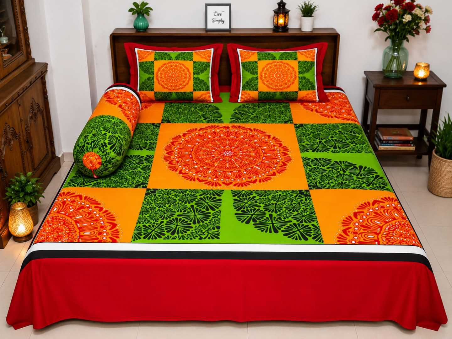 Premium,Cotton,Panel,Bed,Sheet