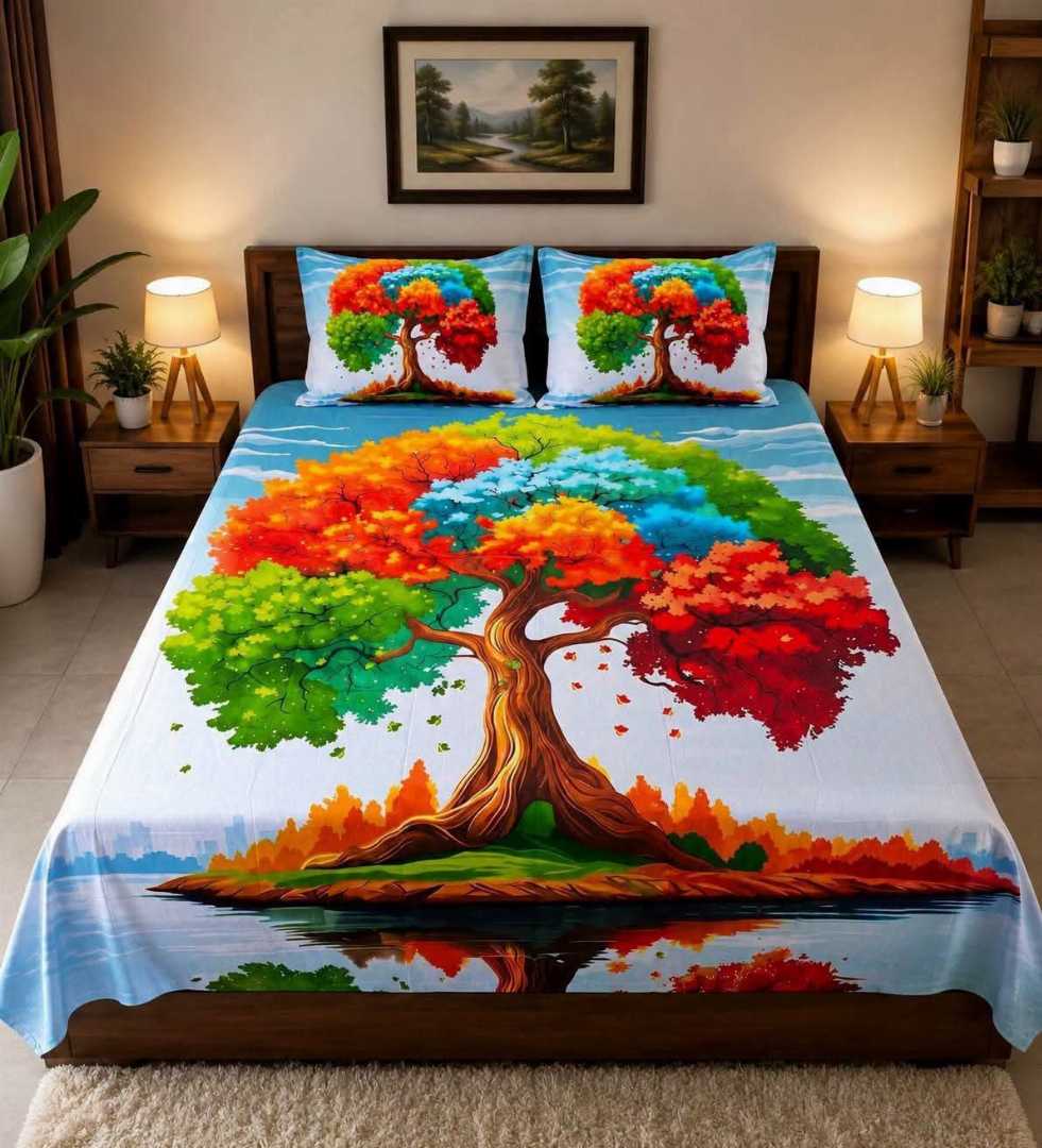 Premium,Cotton,Panel,Bed,Sheet